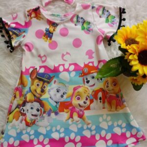 Vestido Trapézio Patrulha Canina