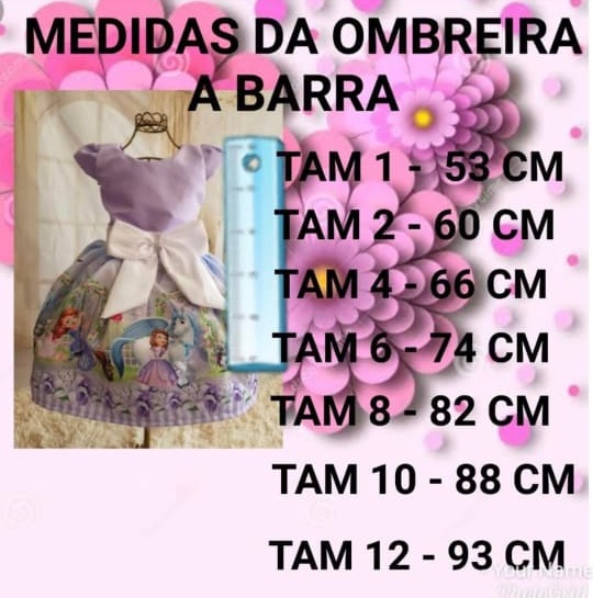 Vestido Princesa Sofia + Camisetas Pai E Mãe + Tiara