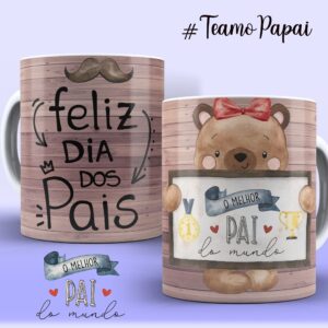 Caneca Pai  Urso