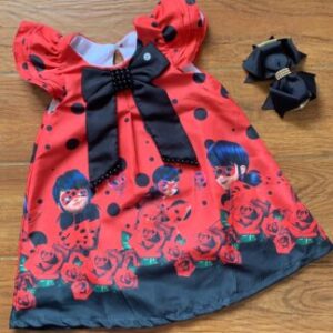 Vestido Trapézio  Lady bug