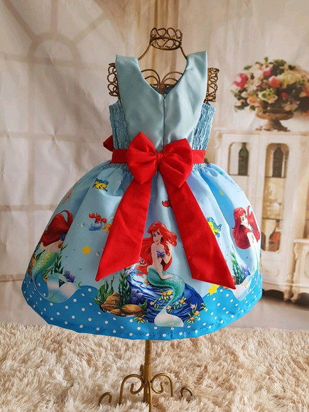 Vestido da sale princesa ariel